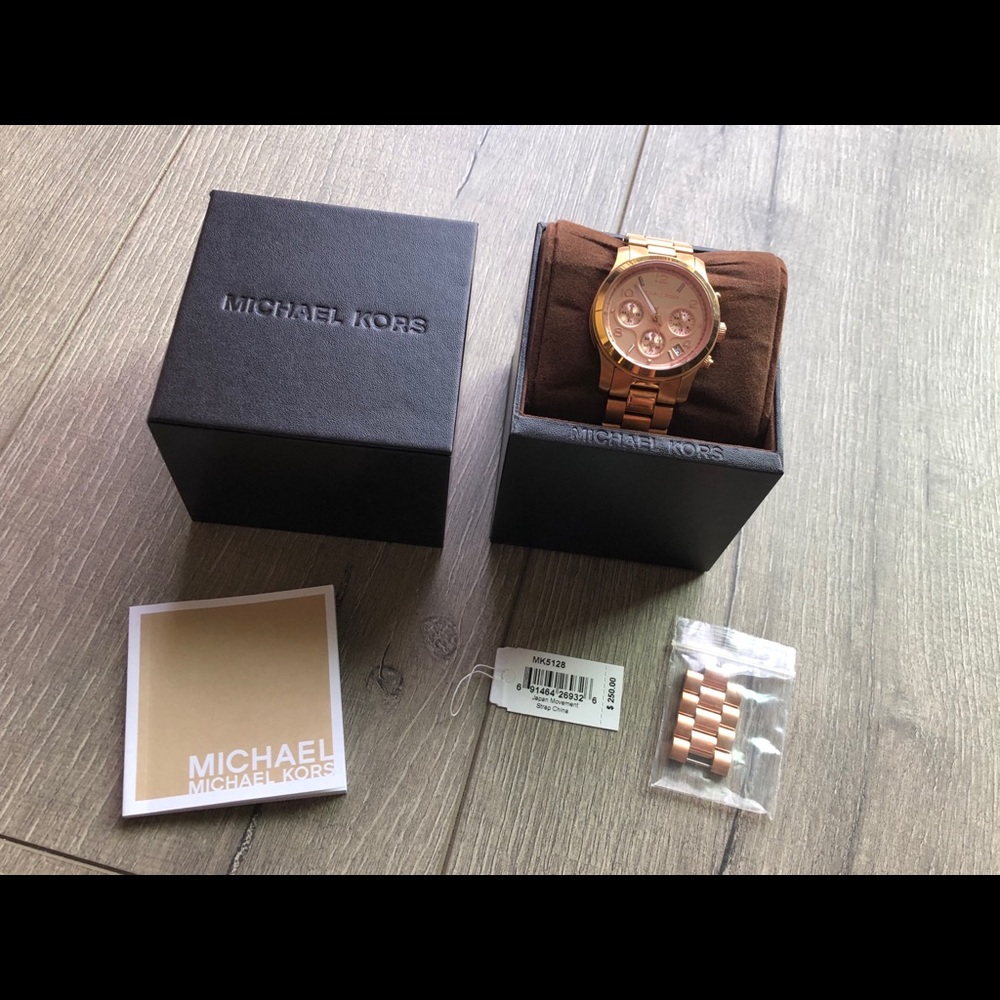 Michael Kors MK5128 Rose Gold Runway Watch
